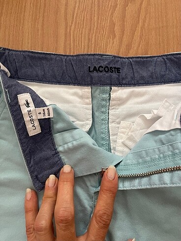 s Beden Lacoste şort 6 yaş açık turkuaz