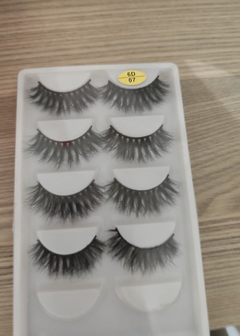 Gri Takma Kirpik Seti 5 Çift - Görsel 3