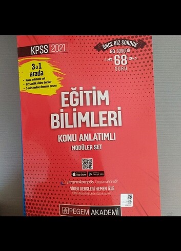 2021 Eğitim Bilimleri Konu anlatım pegem set