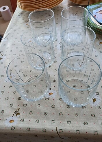6 adet Paşabahçe nova meşrubat bardağı 