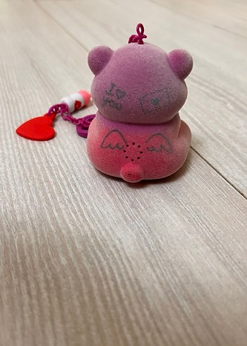 Çanta Aksesuarı Pembe Zincirli Ayıcık Anahtarlık - Görsel 3