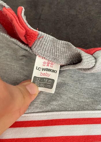 LC Waikiki Kırmızı Gri Erkek Çocuk Sweatshirt