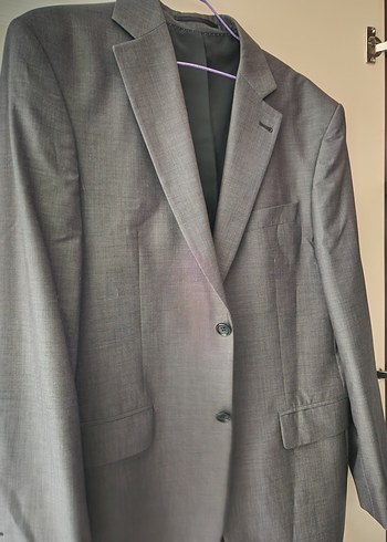 Gri Erkek Ofis Takım Elbise Ceketi Hatemoğlu Marka - Görsel 2