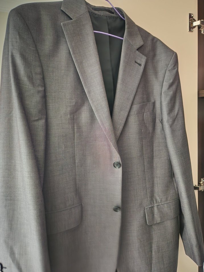 Gri Erkek Ofis Takım Elbise Ceketi Hatemoğlu Marka - Görsel 2