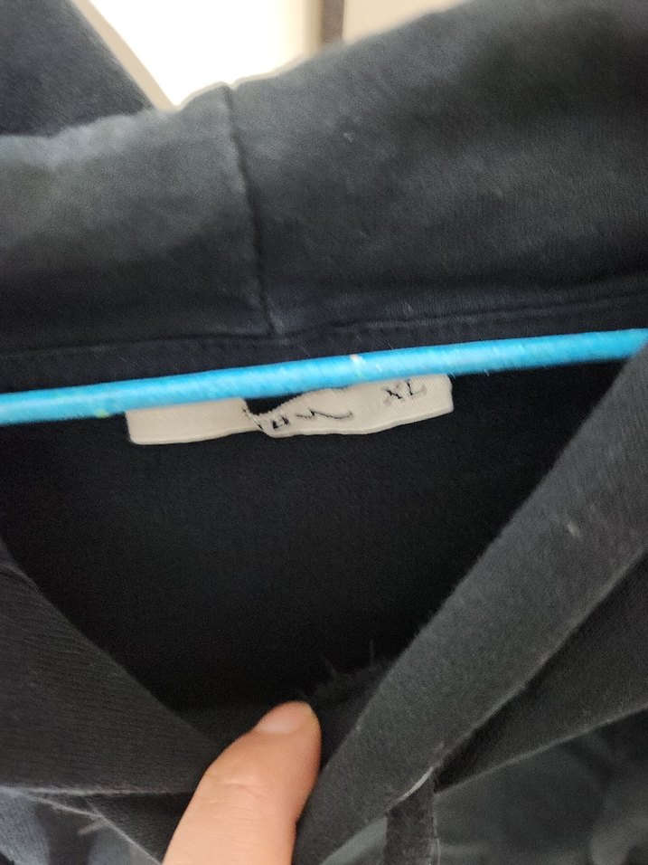 Siyah Kapüşonlu Erkek Sweatshirt - Görsel 3