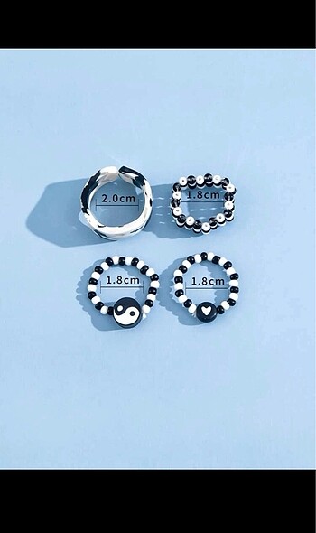  Beden siyah Renk Ying yang dama set