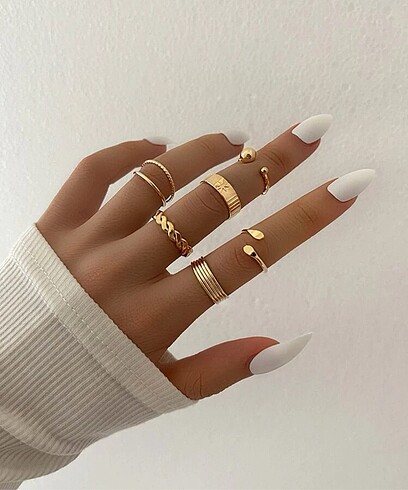 6 parça gold set