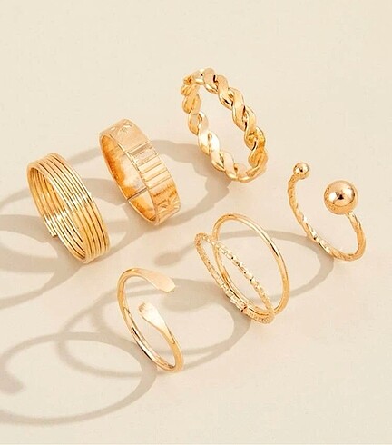 Accessorize 6 parça gold set