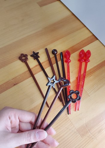 Renkli Vintage Saç Çubukları Hair stick