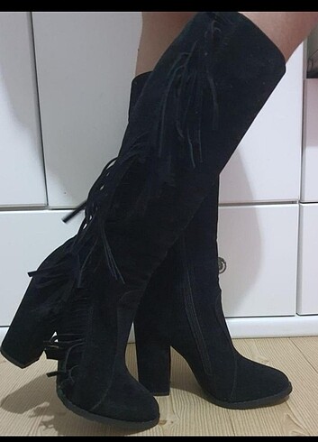 Kadın topuklu çizme (38)