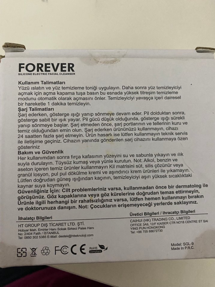 Forever Pembe Silikon Yüz Temizleme Cihazı - Görsel 2