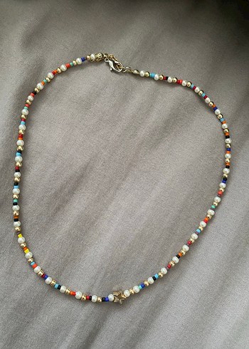 Renkli Boncuklu Bohem Midi Kolye - Görsel 2