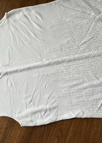 Beyaz Payetli Kadın Bluz - Görsel 2