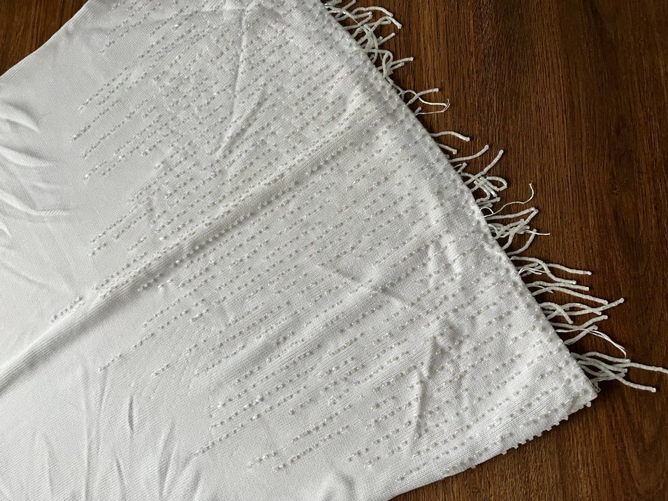 Beyaz Payetli Kadın Bluz - Görsel 3