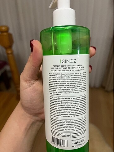 Beden Sinoz Yağlı Ciltler İçin Yıkama Jeli