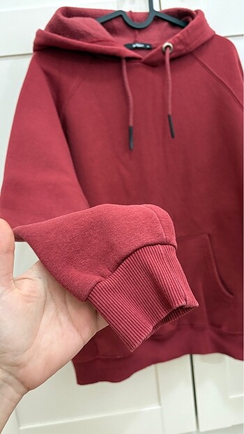 m Beden bordo Renk Addax Bordo Sweatshirt