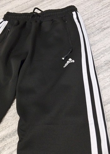 Adidas Siyah Çizgili Erkek Eşofman Altı - Görsel 2