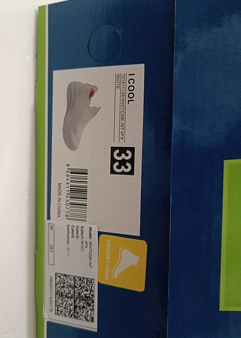 33 Beden beyaz Renk İ Coll Sneakers Velcro bağcıklı