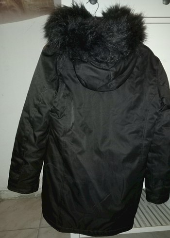 Kadın Siyah mont - Görsel 3