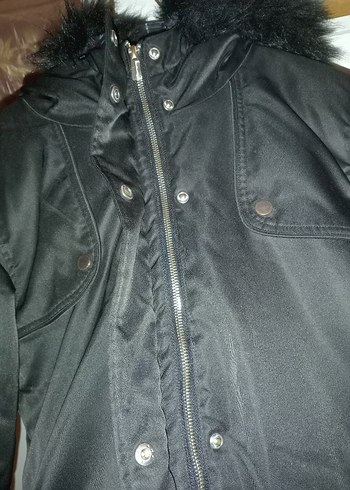 Kadın Siyah mont - Görsel 2