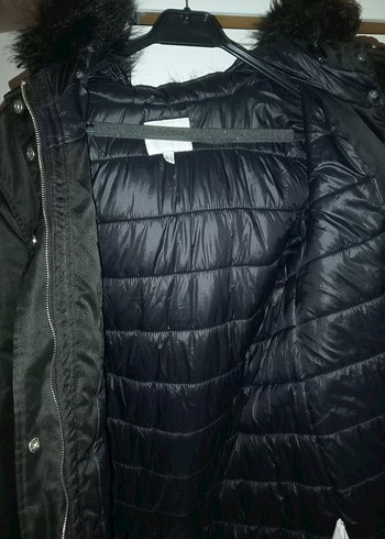 Kadın Siyah mont - Görsel 5