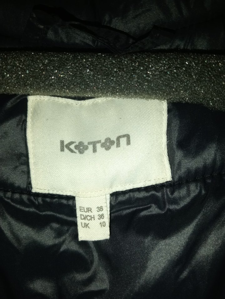 Kadın Siyah mont - Görsel 4