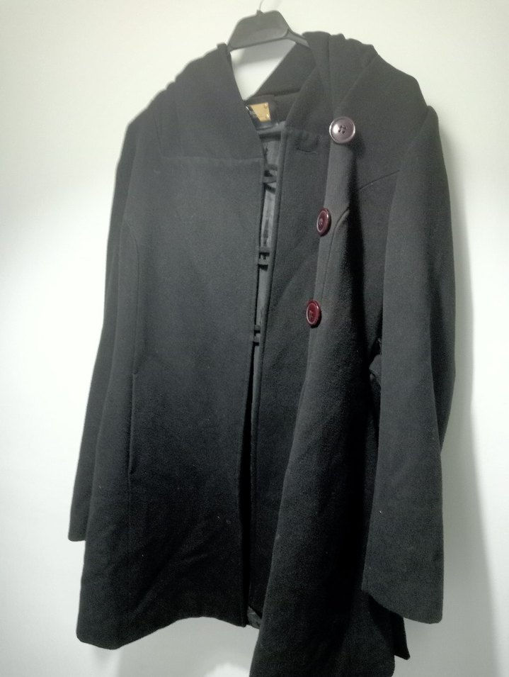 kadın kaşe kaban - Görsel 5