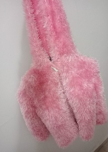 kız çocuk tüylü mont - Görsel 2