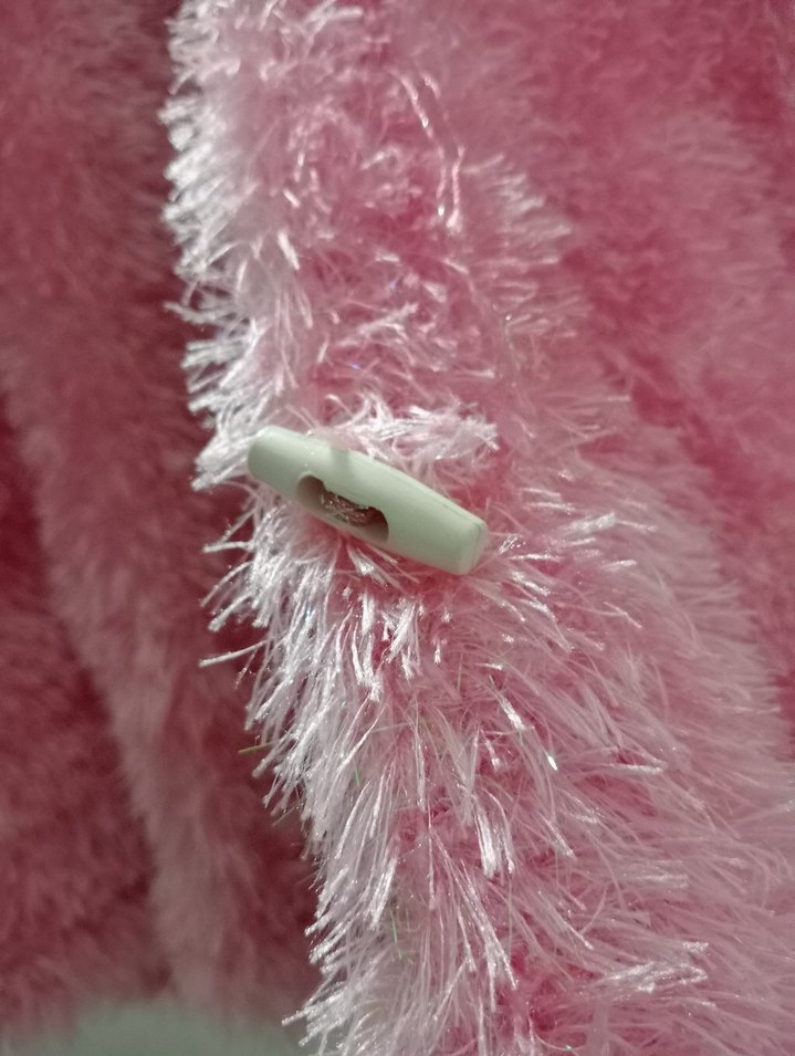 kız çocuk tüylü mont - Görsel 5