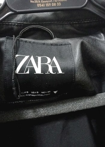 ZARA kadın spor deri ceket - Görsel 10