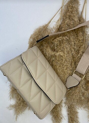 Purse Kolonlu Askılı Çanta Krem 