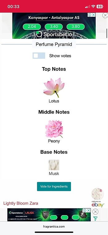 Beden Renk Zara Lightly Bloom Parfüm
