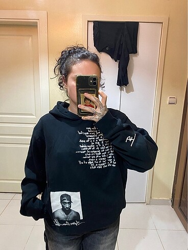 Bershka regular fit 2pac sweatshirt