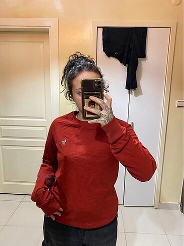 Polo kırmızı uzun kollu tshirt