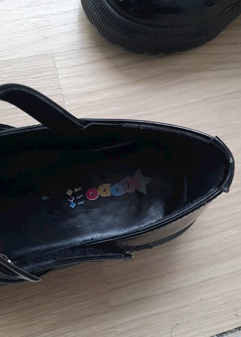 Siyah Rugan Tokalı Stiletto kız çocuk Ayakkabı - Görsel 5