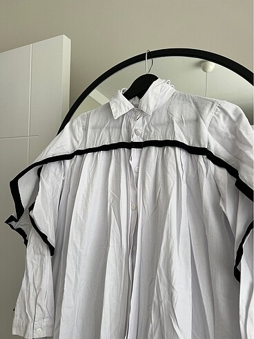 Tesettür beyaz elbise - Görsel 3