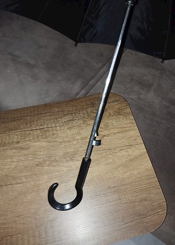 çocuk Siyah Pileli Gotik Şemsiye - Görsel 3