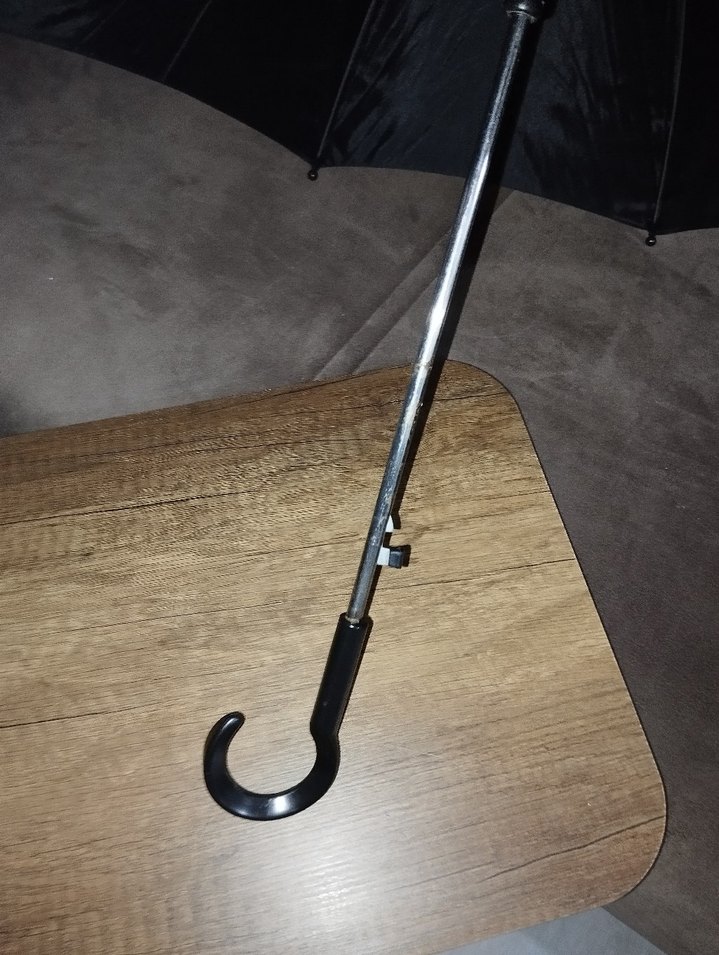 çocuk Siyah Pileli Gotik Şemsiye - Görsel 3