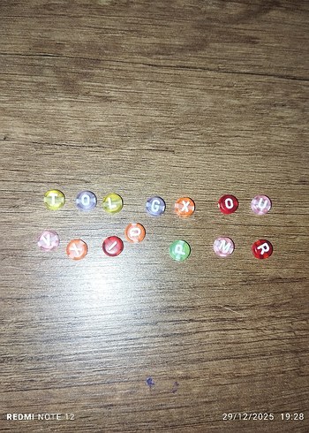 Renkli Harfli bileklik - Görsel 3