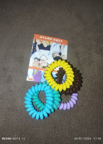 Renkli Elastik Çocuk Saç Tokaları - Görsel 2