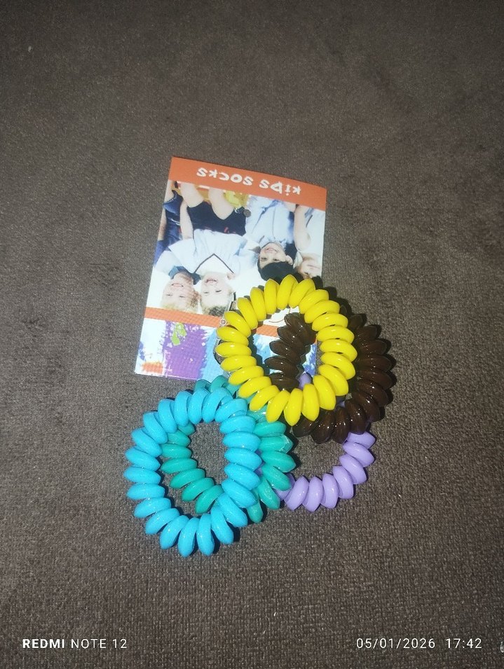 Renkli Elastik Çocuk Saç Tokaları - Görsel 2