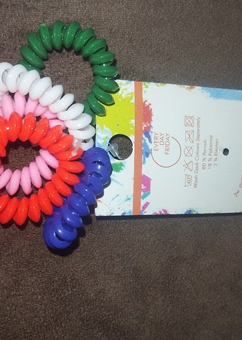 Renkli Elastik Çocuk Saç Tokaları - Görsel 2