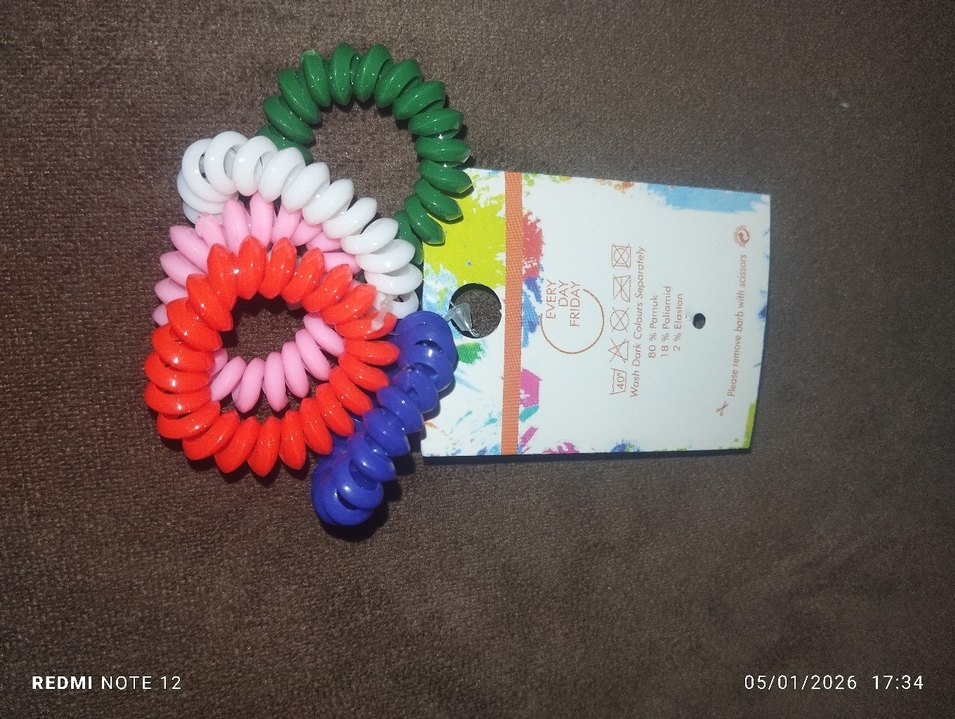 Renkli Elastik Çocuk Saç Tokaları - Görsel 2
