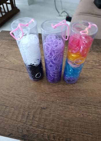 Çok Renkli Elastik Çocuk Saç Lastiği Seti - Görsel 2