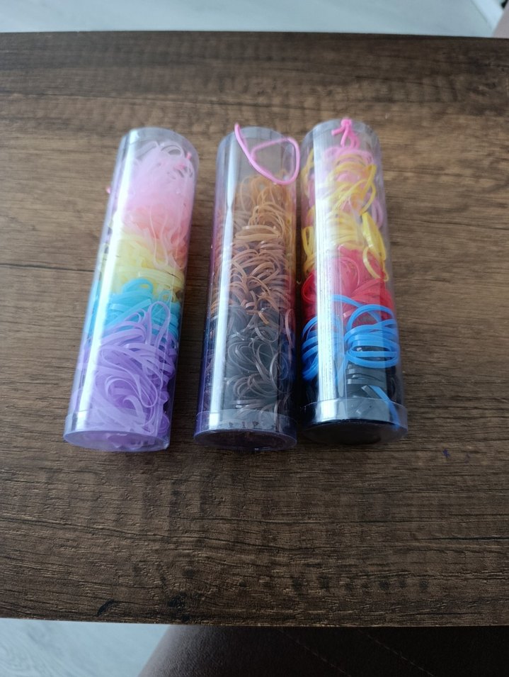 Renkli Lastikli Çocuk Saç Tokaları Seti - Görsel 2