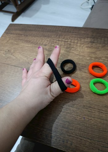 Renkli Elastik Saç Tokaları - Görsel 2