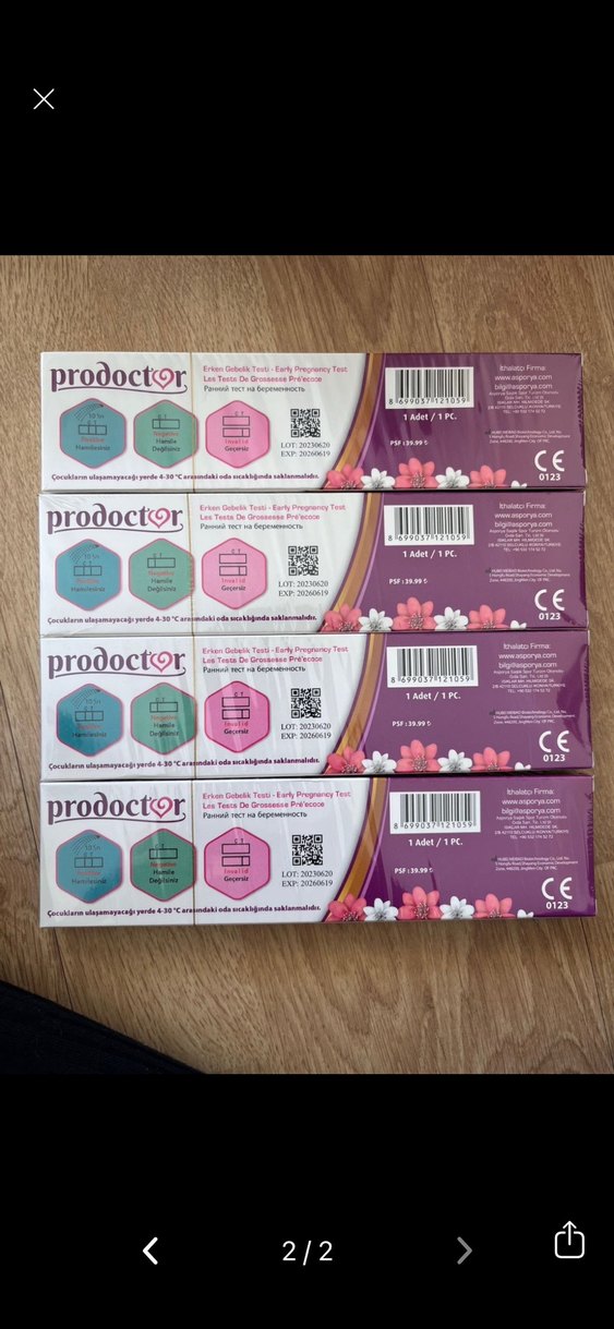 prodoctor Erken Gebelik Testi 4'lü Paket - Görsel 2