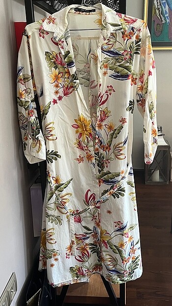 Zara baharlık/ yazlık gömlek elbise