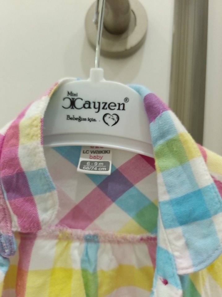 Kız Çocuk Çok Renkli Pamuklu Gömlek - Görsel 2