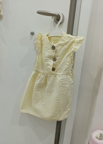 Kız Çocuk Düğmeli Elbise farkli renklerde renk belirtin alirken - Görsel 6